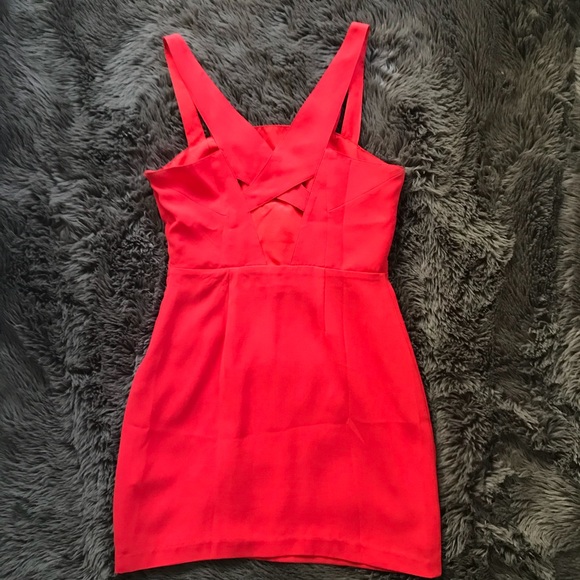 Red Mini Dress - Picture 2 of 4